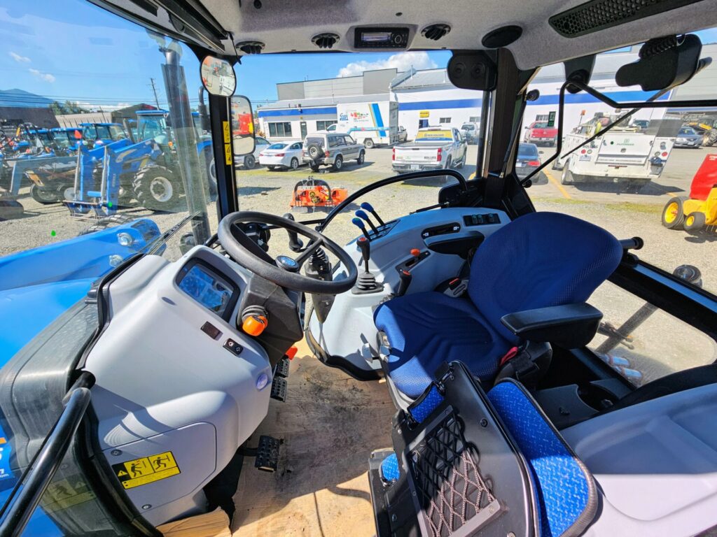 Cab inside of New Holland Workmaster 75