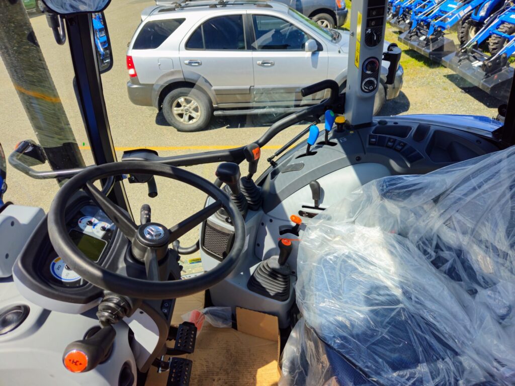 Cab inside of New Holland Powerstar 90