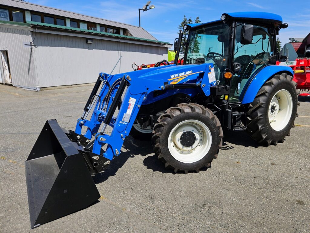 Left Front of New Holland Tractor