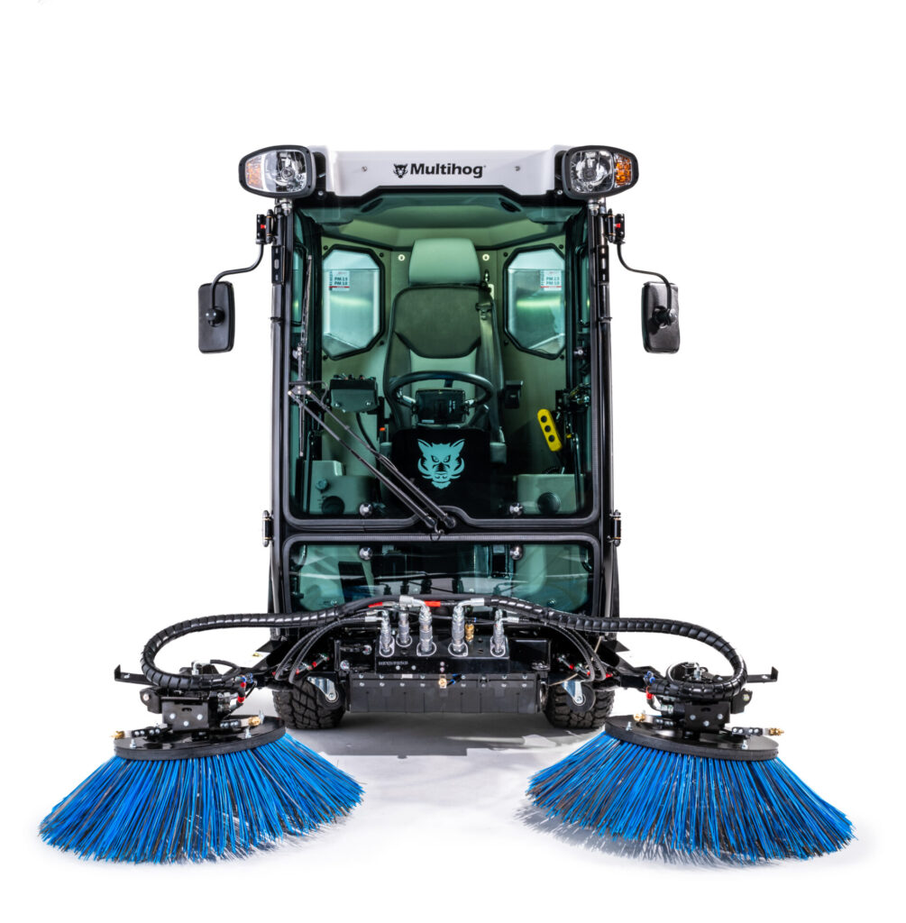 Front of Multihog CV350 Sweeper