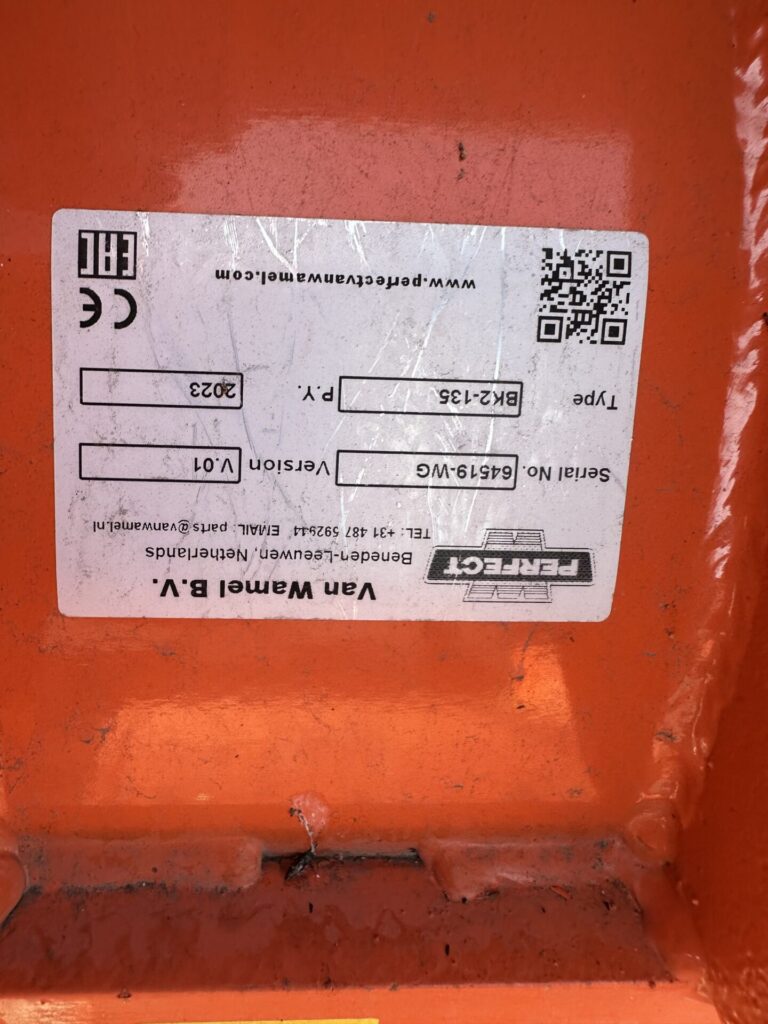 Serial Number Tag of Perfect Mower