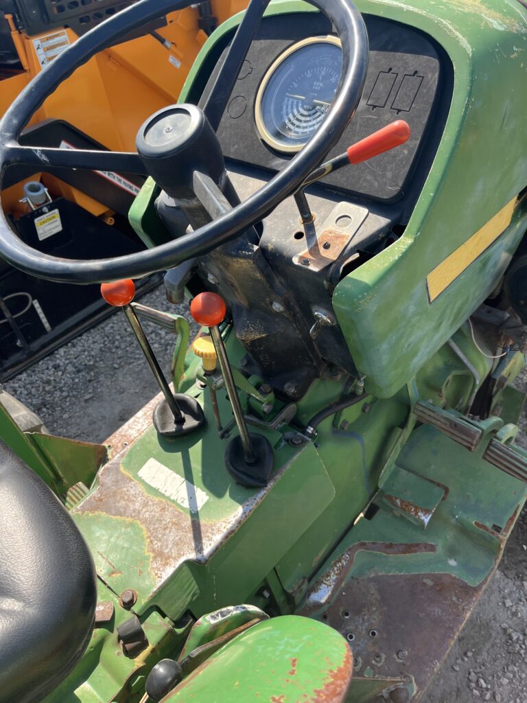 Controls of the John Deere Tractor