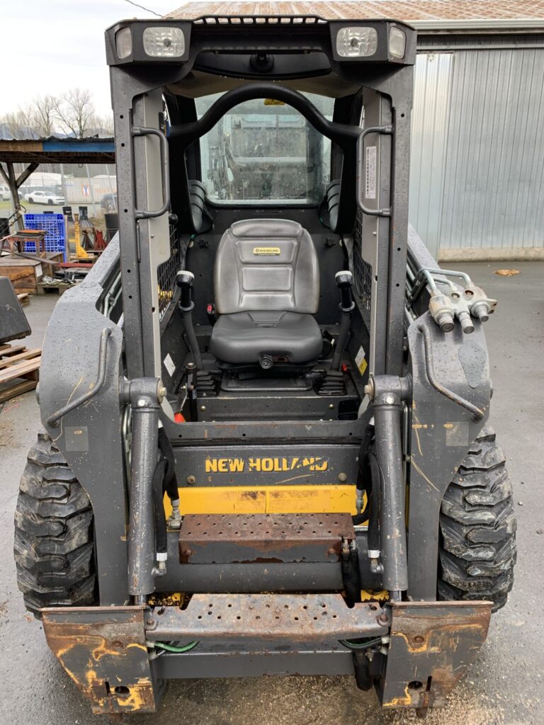 Front of New Holland Skid Steer