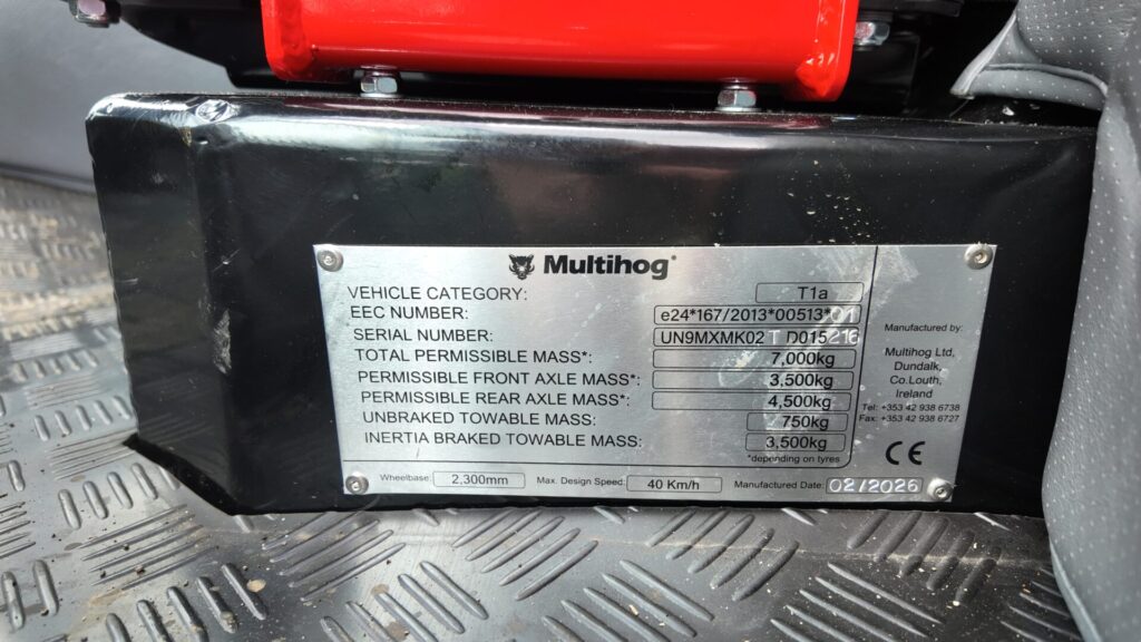 Serial Number Plate