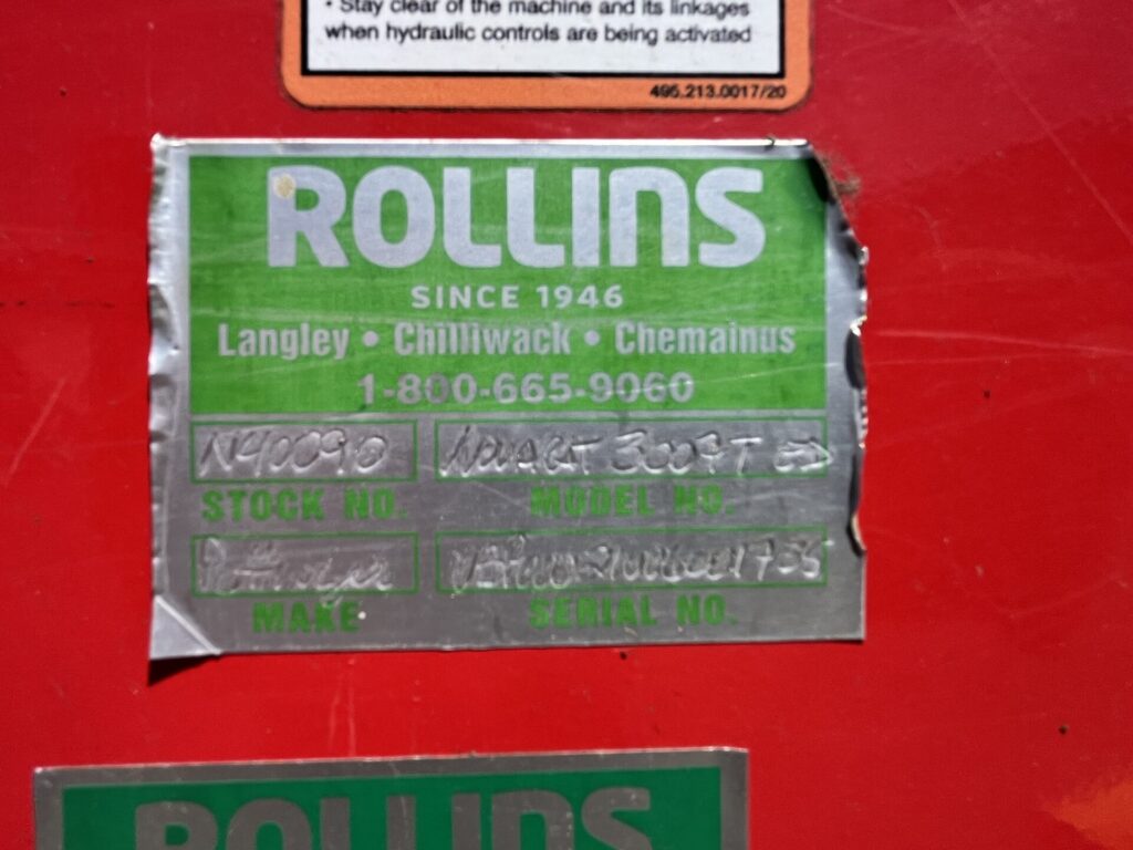 Serial Number Plate